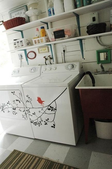 9 Exemple bune despre cum puteți decora o mașină de spălat