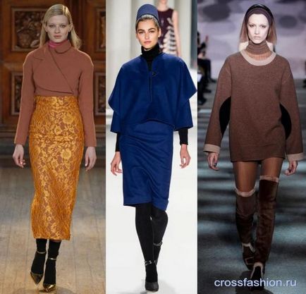 Grupul Crossfashion - cu ceea ce să poarte combinații de modă cu broșă în colecțiile de toamnă-iarna 2014-2015