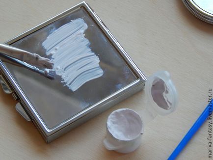 Декоруємо кишенькове дзеркальце сухоцвітом - ярмарок майстрів - ручна робота, handmade
