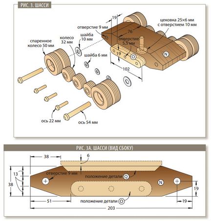 Jucărie din lemn - excavator - mâini proprii