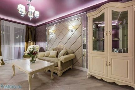 Design interior al sălii de 18 metri pătrați