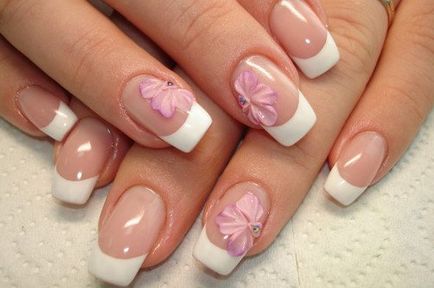 Nail design virágok, szép körmök - kiegészíti a képet