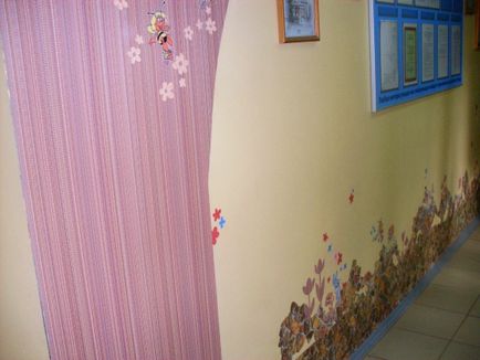 Дизайн приміщень доу за допомогою звичайних шпалер, або різнокольорові стіни без фарби