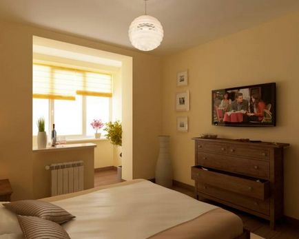 Dormitor cu balcon, loggie, decor și mobilier, fotografie, video, totul despre design și reparații