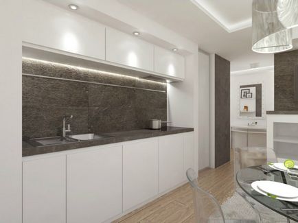 A design két hálószobás apartman 60 négyzetméter, kis méretű (Apartments) A design két hálószobás kis lakás 60 négyzetméter