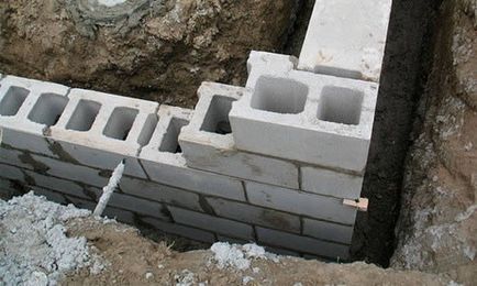 Garajele de blocuri de piatră calculați de cantitate, construim ieftin și rapid din blocuri,