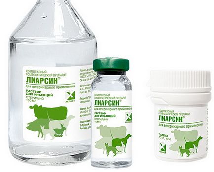Preparate homeopatice pentru câini lyarsin, fospasim, kaforsen și alții