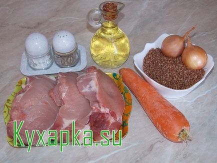 Гречка з м'ясом, страви по-домашньому з фото крок за кроком рецепта