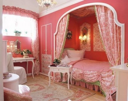 Інтер'єр кімнати для дівчинки в паризькому стилі