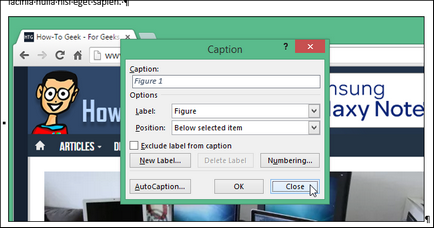 Cum să adăugați și să eliminați subtitrări personalizate la numele de imagini din cuvântul 2013