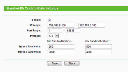 Cum se utilizează funcția de control al lățimii de bandă pe router-ul wireless tp-link