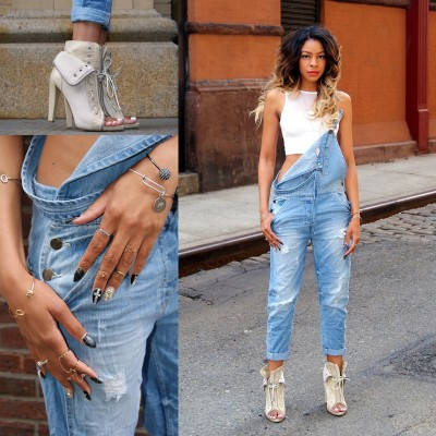Як носити джинсові комбінезони, мода 2017-2018