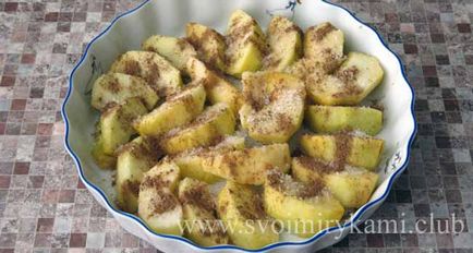 Як приготувати дріжджовий пиріг з яблуками по пошаговому рецептом з фото