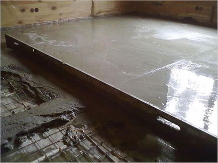 Cum se face o podea de beton pe pământ - făcând un podea beton în casă