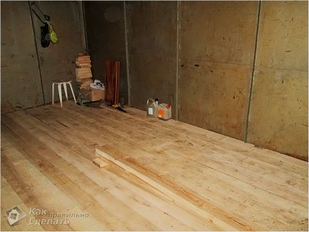 Як зробити дерев'яну підлогу в гаражі, будуємо будинок самі