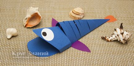 Як зробити об'ємну рибку з паперу - коло знань