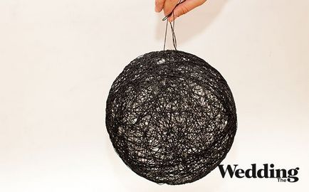 Hogyan készítsünk egy labdát a fonalat az esküvő dekoráció