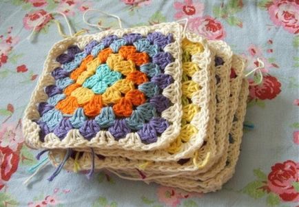 Cum să conectați pătrate tricotate într-o singură cârpă