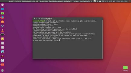 Cum se instalează - folosiți recordmydesktop - aplicația de înregistrare a ecranului pentru ubuntu