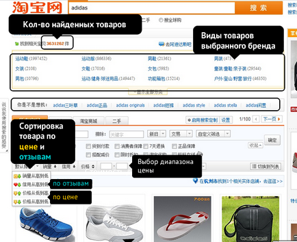 Cum de a alege un produs pe taobao