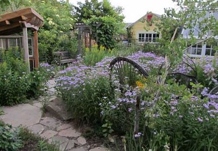 Country Garden a kertben, hogyan lehet legyőzni a rusztikus kényelmet kerttervezés