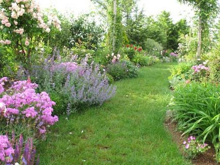 Country Garden a kertben, hogyan lehet legyőzni a rusztikus kényelmet kerttervezés