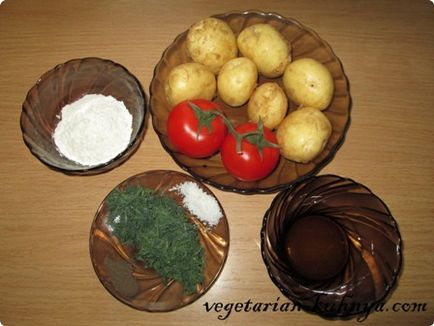 Картопляні коржі з помідорами, смачні вегетаріанські рецепти