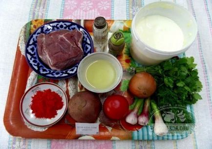 Töltött burgonya hús és kemencében sült recept egy fotó