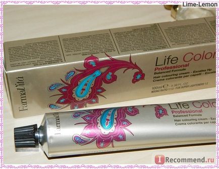 Фарба для волосся farmavita life color - «прибрати рижіну з волосся допоможе відтінок - рожевий ірис»,