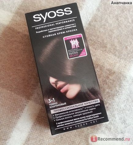 Фарба для волосся syoss professional performance - «непоганий результат з відтінком 3-1