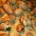 Csirkecombok gombával - ínycsiklandó lépésről lépésre receptek, gomba helyszínen
