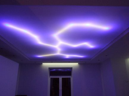 Candelabre în dormitor până la tavanul stretch care sursele de lumină pentru a utiliza