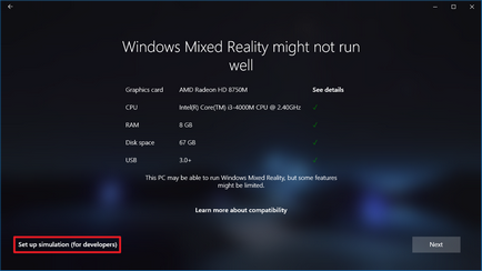 Mixed reality portal в windows 10