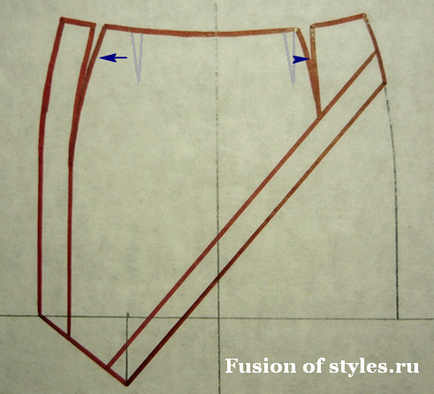 Modellezése aszimmetrikus szoknya egy szaga fúziós stílusok