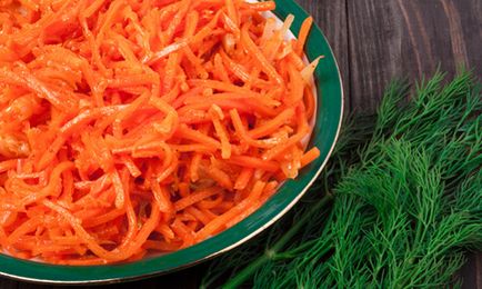 Morcovi în coreeană pentru iarna - rețete de morcovi în coreeană