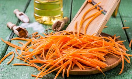 Morcovi în coreeană pentru iarna - rețete de morcovi în coreeană