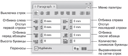 Setări paragraf - adobe indesign cs3