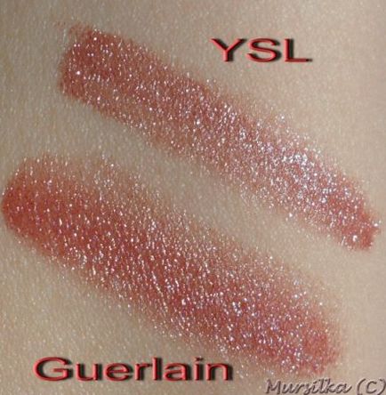 Pe gustul și marcajele de culoare ysl vs guerlain kisskiss strass recenzii