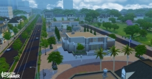 Locații noi în Sims 4 ajung să lucreze promenada magnolia și clădirile de carieră, universul jocului