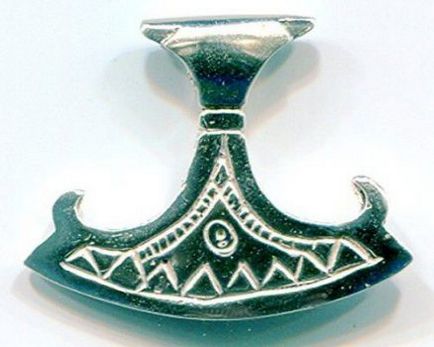 Amulettek Perun érték ax, pajzs, ax