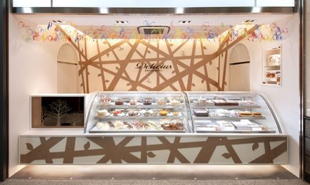 Kirakatrendezés édességek delicius Pasticceria