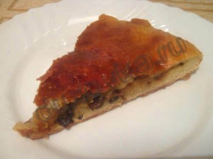 Осетинський пиріг з грибами і сиром - рецепт з фото