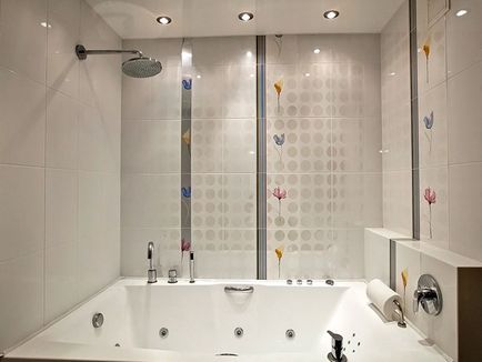 Különösen a kiválasztása és telepítése műanyag panelek, szimuláló csempe a fürdőszoba számára
