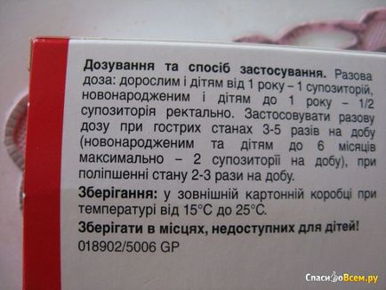 Відгук про гомеопатичні свічки - вібуркол застосовувала вібуркол при вагітності - трохи допомагали