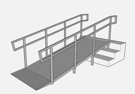 Ramă de acces pentru persoanele cu handicap