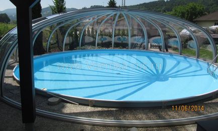 Pavilion kerek medence modell láncból Németország