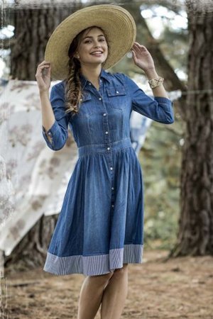 Rochie de denim 30 fotografii cu ceea ce să poarte un rochie-shirt de denim și alte stiluri