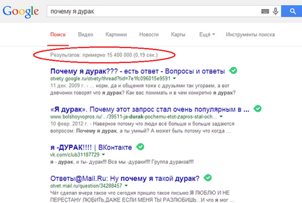 De ce sunt un nebun care pune această întrebare în Yandex