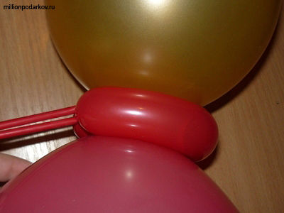 Виріб з повітряних куль - сонечко - з фото інструкцією