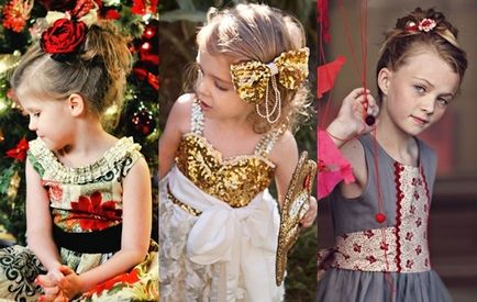 Frizurák az új évben a gyerekek az eredeti képek, fotók frizurák és lépést instrukitsiya